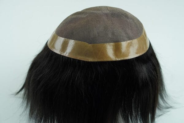 Dura: Fine Mono Hairpiece with NPU perimeter and cross-stitched base for extra durability - Image 2